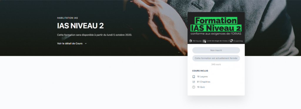 formation IAS pas cher